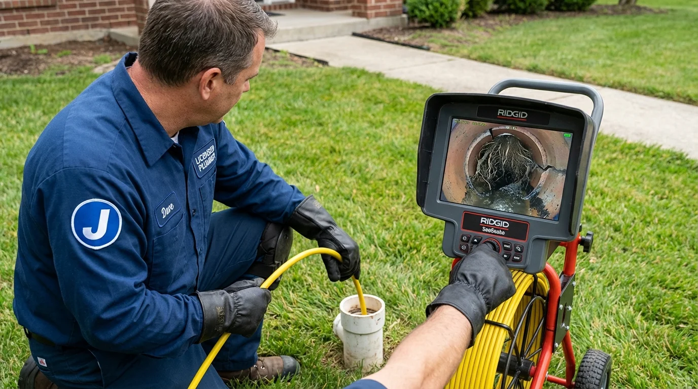 Sewer camera inspection being performed by Johns Plumbing LLC in Pacific